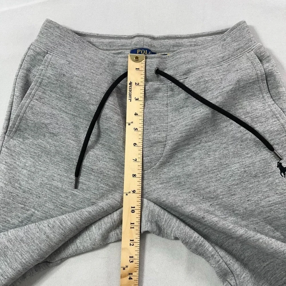 Polo Ralph Lauren‎ Double-Knit Pants Men Small Gray Drawstring Jogger